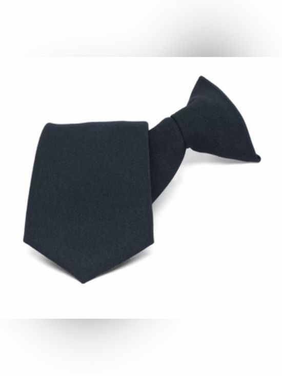 Other - Dark Navy Blue Clip-On Uniform Tie